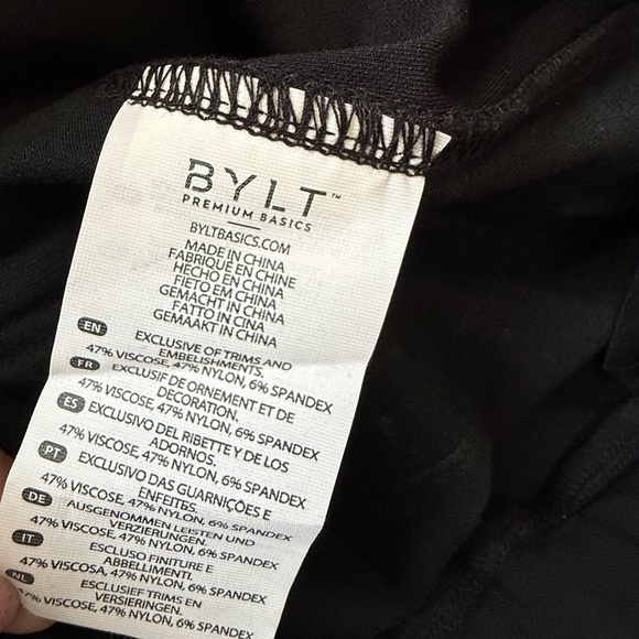 BYLT Premium Basics Joggers Black Weekend Athleisure Workout Wicking Comfortable - Picture 8 of 9